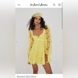 For Love & Lemons- Kiersten Mini Dress. Size Small. NWT!